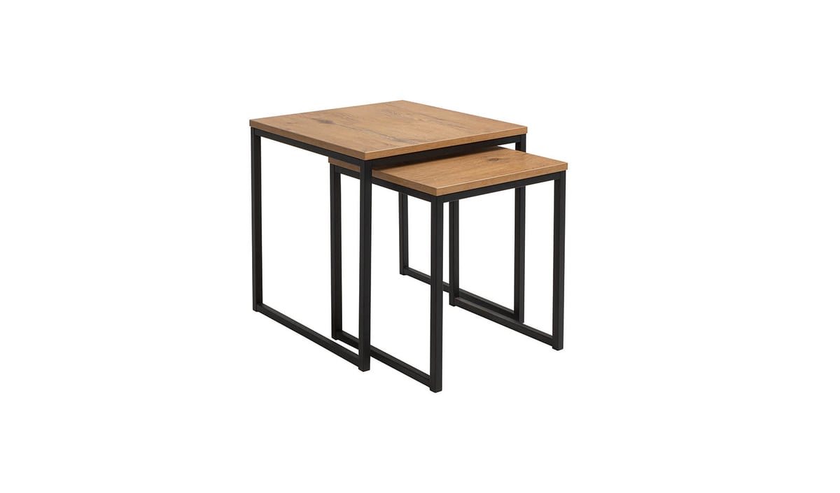 Dwie ławy Avian 40 i 50 cm, kolor oak lancelot/czarny