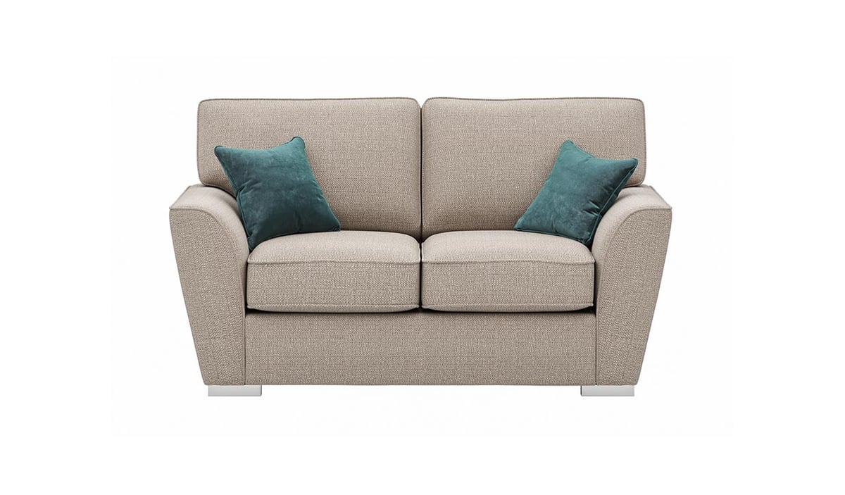 Sofa dwuosobowa z dopasowanymi poduszkami oparciowymi Majestic