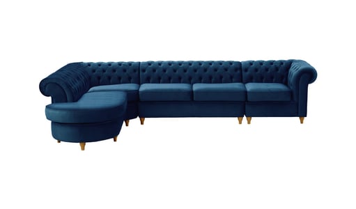 Lewy narożnik modułowy Chesterfield Lewy narożnik modułowy Chesterfield