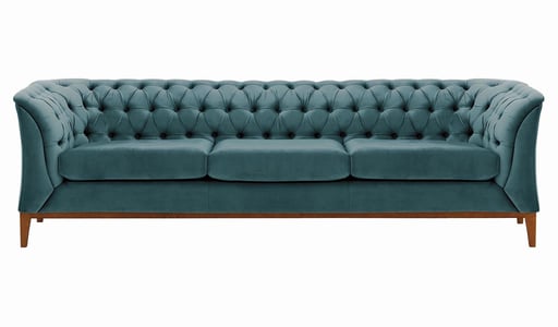Sofa trzyosobowa Chesterfield Modern Wood Sofa trzyosobowa Chesterfield Modern Wood