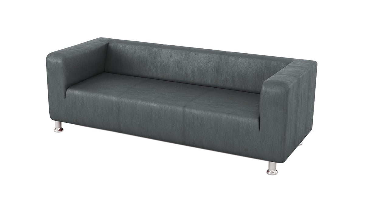 Sofa trzyosobowa ze skóry ekologicznej Scala