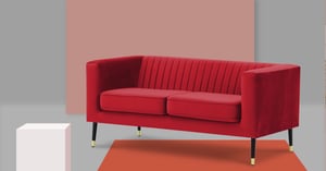Czerwona sofa